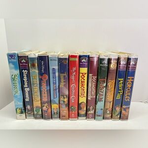 Mixed Lot of 13 Disney, WB & Jim Henson Collection VHS Tapes